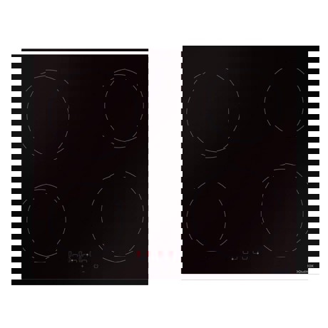 Plita incorporabila Dominox DHR 604 T BK 108.0530.991, 4 Zone de gatit, Electrica, Touch control, 60 cm, Sticla neagra